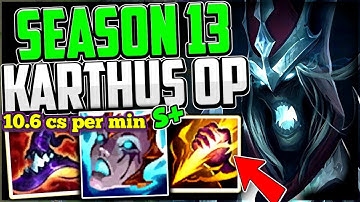 HOW TO FARM 10+ CS PER MIN AS KARTHUS JG