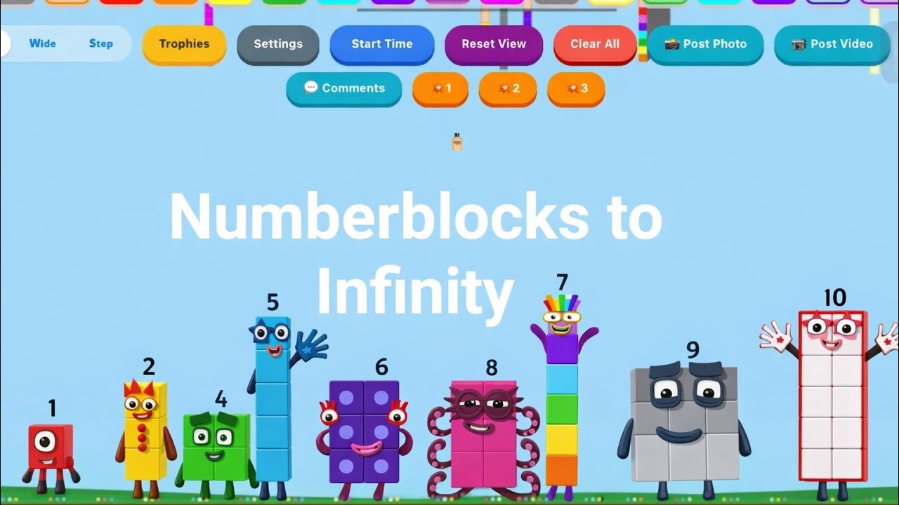 Numberblocks to infinity (Very, very, very, big numberblocks) @noamplay