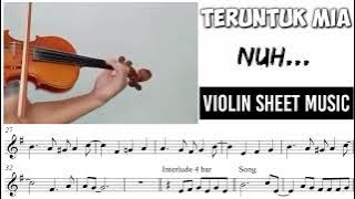 Teruntuk Mia - Muhammad Rizki Nugroho || Violin Sheet Music