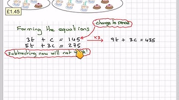 Solving simultaneous equation by multiplying first
