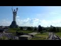 Panoramablicke von der Ewigen Flamme. Mutter-Heimat-Statue