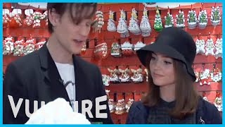 Christmas Shopping with 'Doctor Who' Actors Matt Smith and JennaLouise Coleman