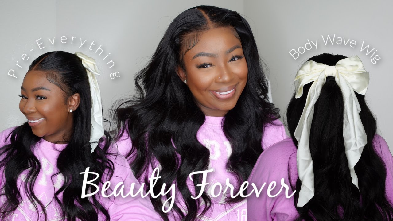 *DETAILED* PRE-EVERYTHING GLUELESS WIG INSTALL | 22 INCH BODY WAVE HAIR | BeautyForever Hair