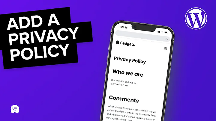 Easily Add Privacy Policy in WordPress