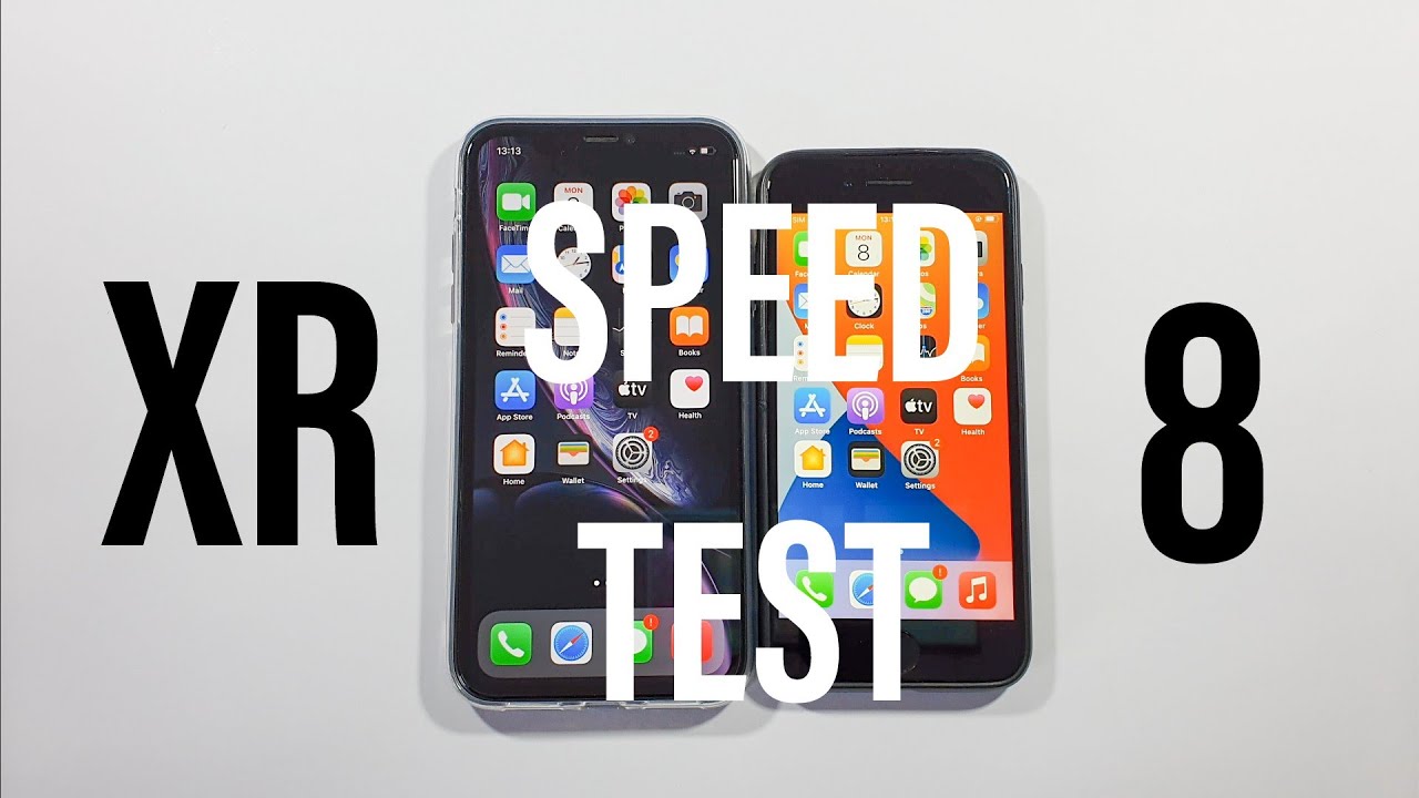 Iphone XR vs Iphone 8 Speed Test - YouTube