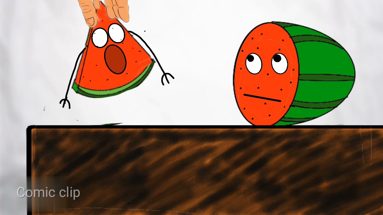 watermelon animation | #Comicclip #animation #2D #watermelon #funny # ...