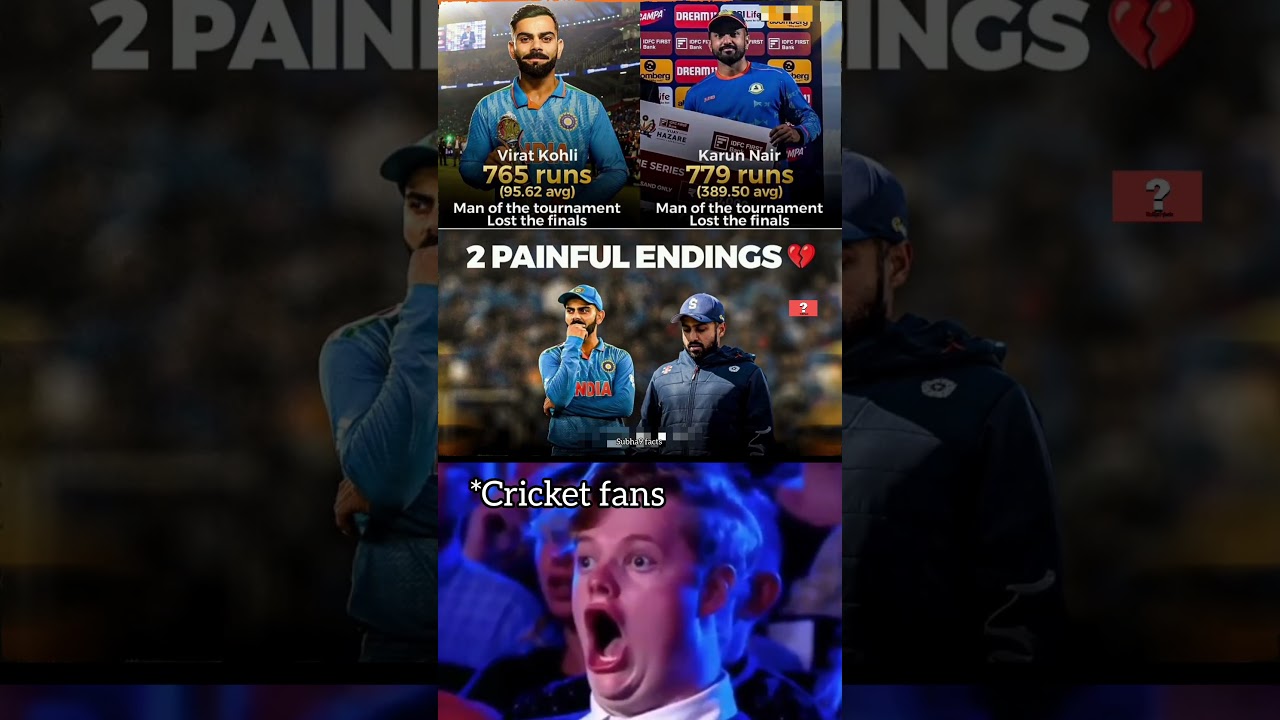 Virat Kohli 💔 Karun Nair Painful Endings of Two Players with Stellar Tournament 🤝💔
