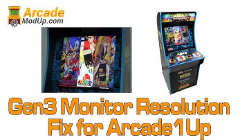 Arcade1Up Mod Gen 3 RetroPie Rasbperry Pi Resolution Fix