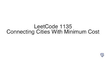 LeetCode 1135: Connecting Cities With Minimum Cost