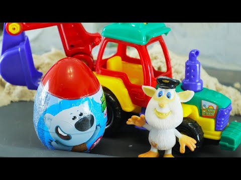 видео: Буба и машины. Видео с игрушками для детей. Большой сборник мультфильмов с Бубой (все серии подряд)