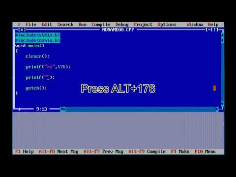 How to use spacial character in_Turbo C++ program