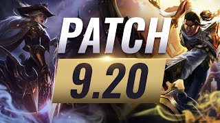Best Champions TIER List – League of Legends Patch 9.20