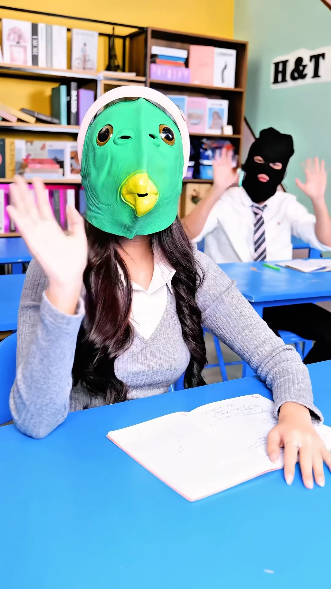 The young man wears a mask for a special reason.?#school #trending #shorts