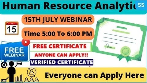 Free Webinar On HR Analytics | Human Resource Analytics Free Webinar With Certificate 2022