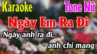 Ngày Em Ra Đi Karaoke Tone Nữ Karaoke Lâm Organ - Beat Mới