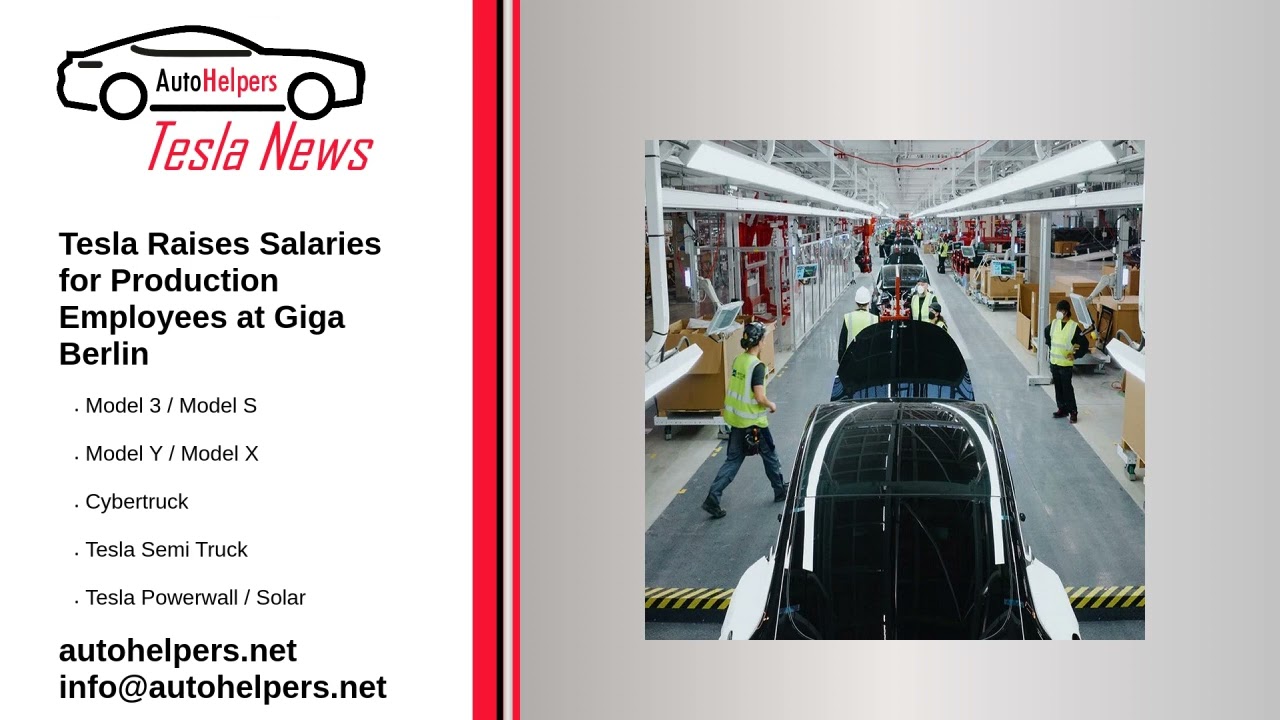 Tesla Raises Salaries for Production Employees at Giga Berlin