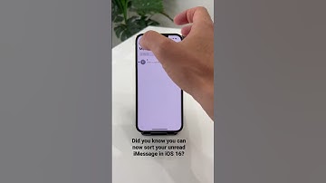 Filter your unread iMessage in iOS 16
