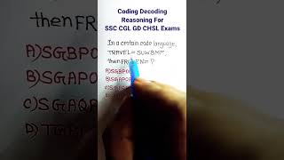 Coding Decoding| Coding Decoding Reasoning Tricks| Reasoning Shortcuts| Reasoning for SSC | #shorts