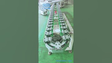 Elliptical annular guide rail conveyor systems, chain drive conveyor automated conveyor equipment