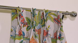 How To Make A Double Pinch Pleat Curtain Heading