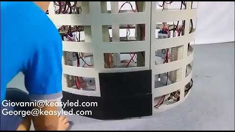 How to instal flexible led module in columns | KEASY SHENZHEN TECHNOLOGIES