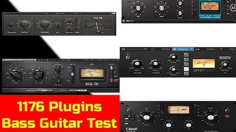 1176 Compressor Plugin Comparison / Plugin Shootout - Bass Guitar | VST Plugins