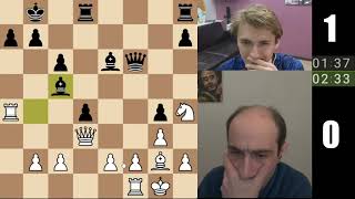 картинка: Александр Гельман - Никита Шандрыгин. Вторая партия матча