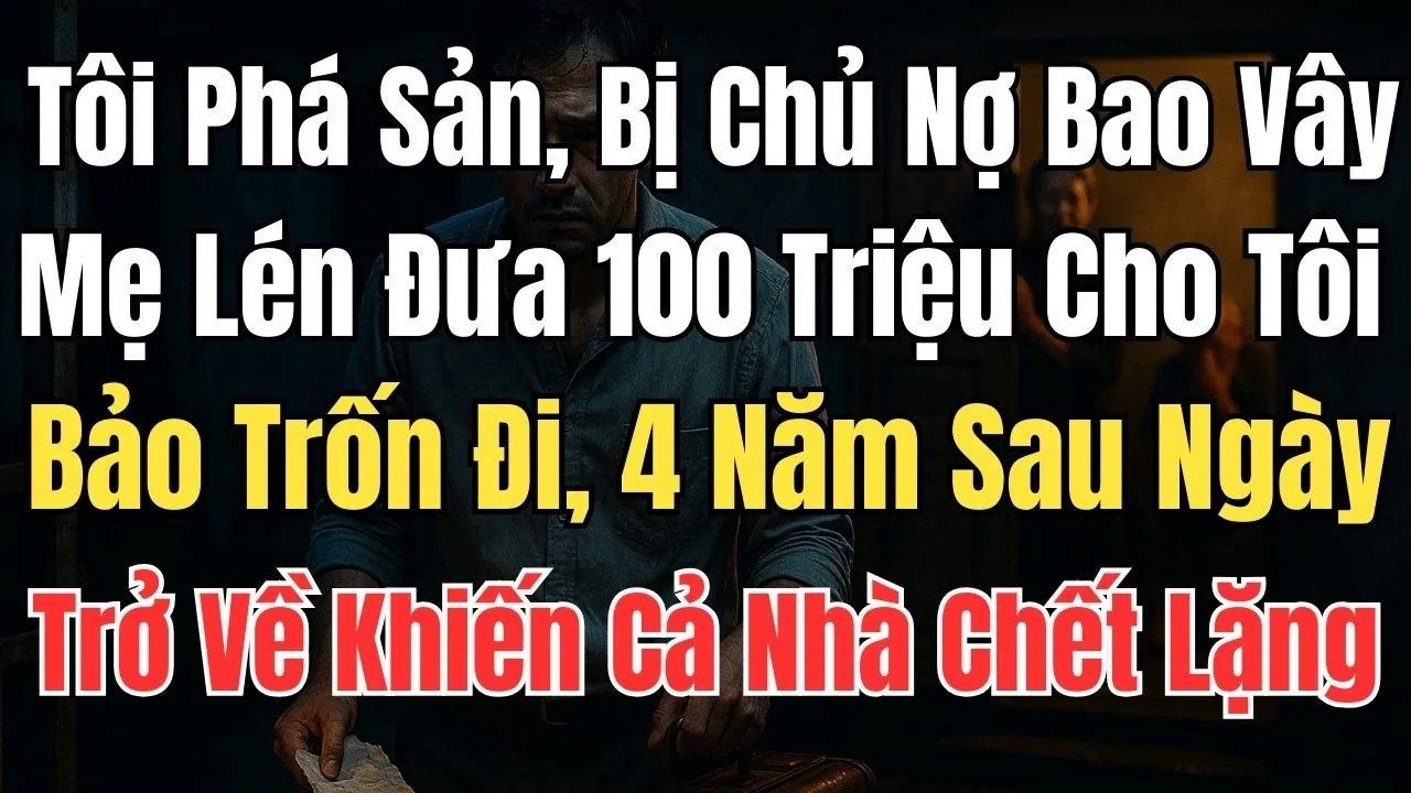 Tôi Phá Sản, Bị Chủ Nợ Vây Nhà, Mẹ Lén Đưa 100 Triệu Cho Tôi Trốn Đi, 4 Năm Sau Ngày Trở Về...