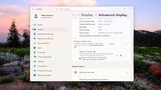 How to Fix Windows 11 Dynamic Refresh Rate Not Supported [Tutorial] @MDTechVideos