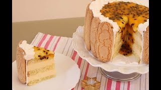 Bolo Charlotte de Mousse de Maracujá