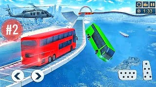 Mega Ramp Bus Stunt Driving Games - Free Bus Games | Impossible Bus Stunts | part #2 screenshot 5