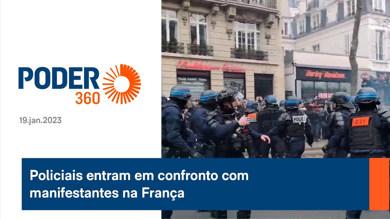 Policiais entram em confronto com manifestantes na França