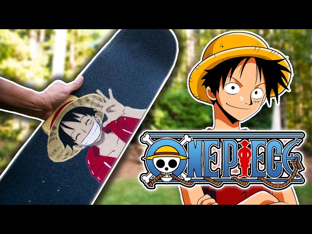 One Piece Skateboard Setup! | Custom Anime Griptape - YouTube