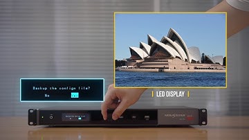 Novastar MCTRL660 Pro Operation instruction video | 4 Backup & Restoration