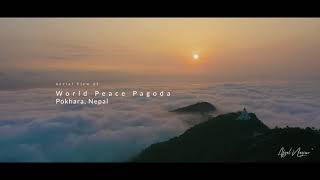 World Peace Pagoda, Pokhara, Nepal | AERIAL 4K