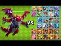 Duque dragón vs Todas las Tropas al Máximo | 1vs1 | Clash of Clans