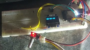 ESP32 Stopwatch with rotary encoder and display on an oled 128X64