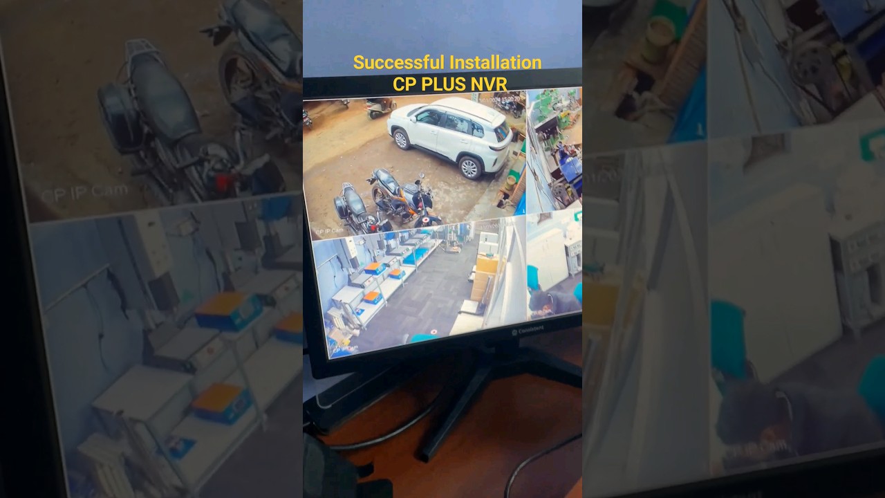 CCTV Installation CP PLUS NVR✅👍 