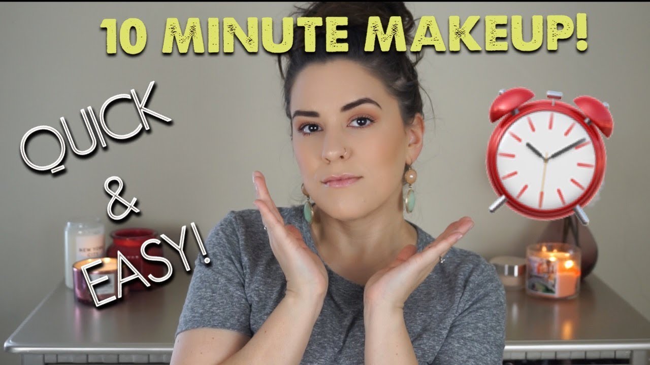 10 MINUTE ON THE GO MAKEUP! | QUICK & EASY TUTORIAL