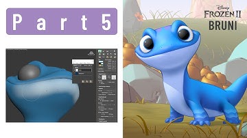 Bruni From Disney Frozen 2  Cartoon Style Render in 3ds max  Part 5   Texturing in Viewport Canvas