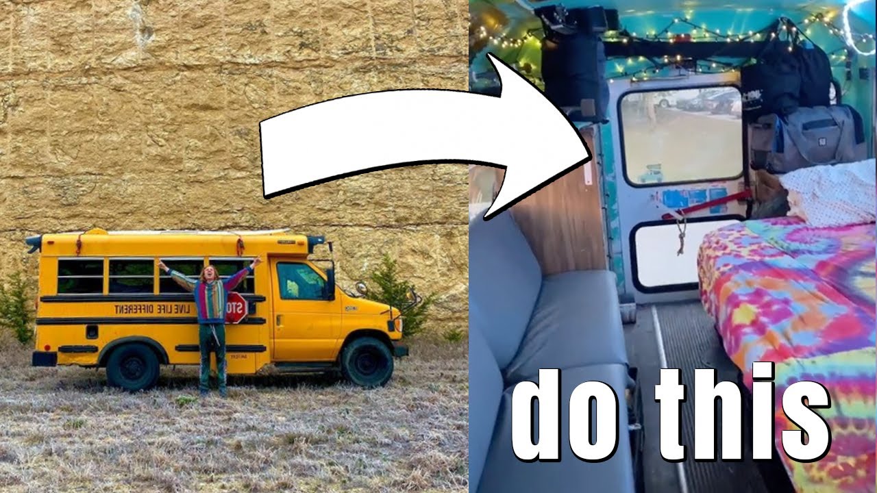school bus renovation tips | Theo Goff