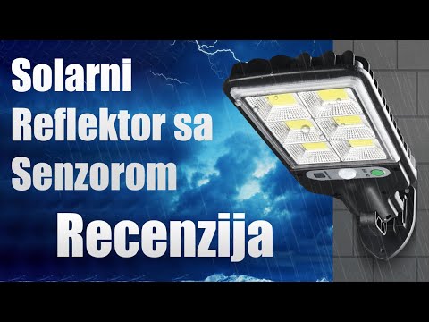 Video: LED ulični reflektor sa senzorom pokreta. Specifikacije