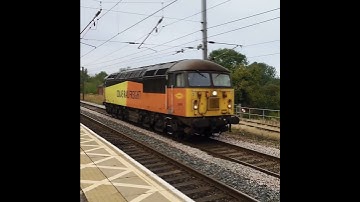 Colas Rail Class 56, Rounds The Corner Into Platform 1 At Northallerton Station #class56 #colasrail