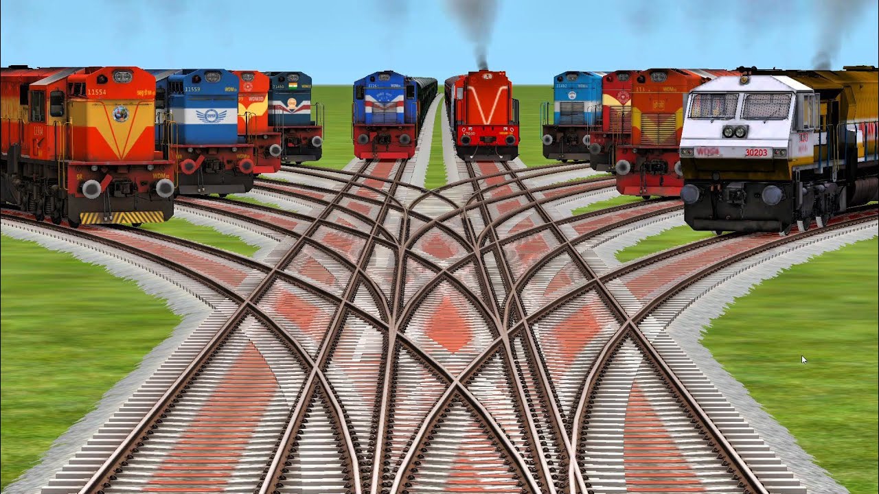 train croessingcartoon dikhaiye train wala High volumevideo mein ...