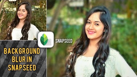 Background Blur in Snapseed very easy Tutorial || Mobile Editing 2222 || 2018