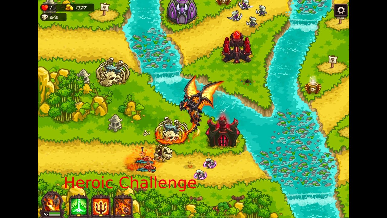 Kingdom Rush Vengeance - Ancient Gate - Heroic Challenge