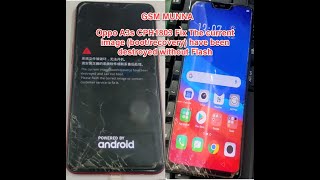 OPPO A3S (CPH1803) The Current Image (Boot/Recovery) Have Been Destroyed Fixed Free