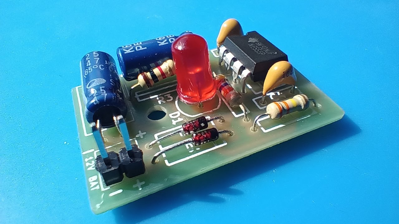 Building a DIY Antitheft alarm light imitation for car YouTube