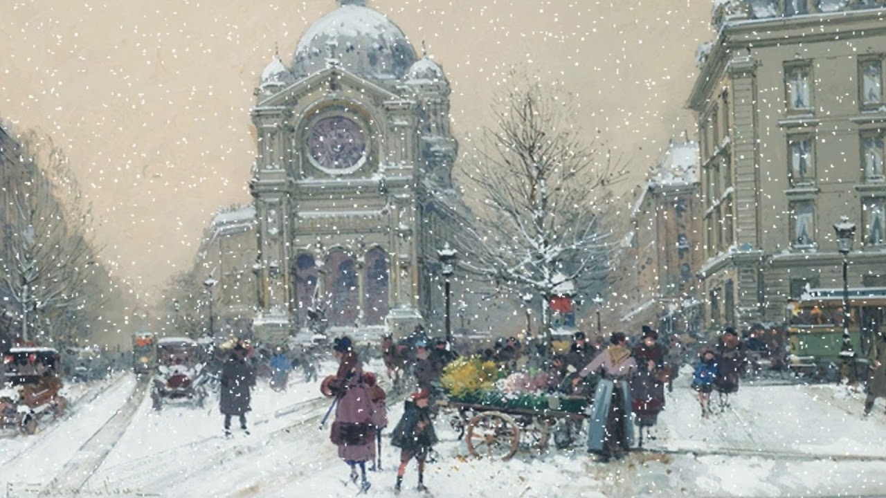 Падает снег адамо на французском. Снег Франция старинная картина. Адамо падает снег. Картина французы по снегу скатываются. Оркестр под снегом картина.