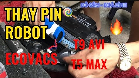 Thay pin Robot lau nhà Ecovacs t9 Avi, T5 max